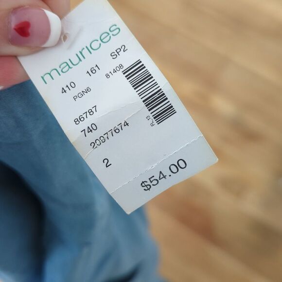 Maurices denim shirt button down dress Lyocell NWT - Picture 4 of 6